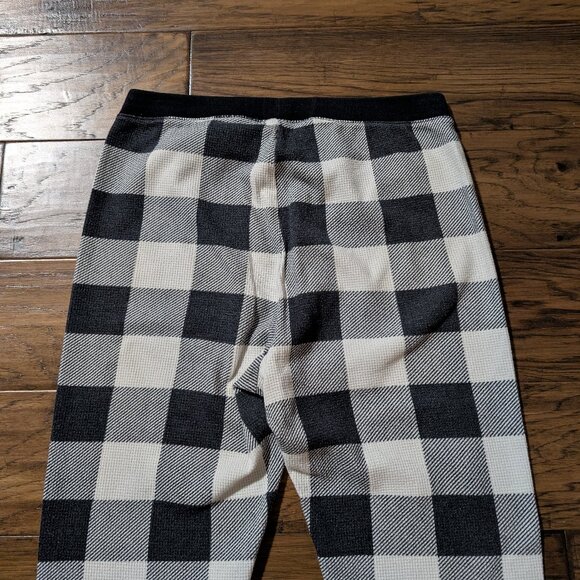 Old Navy waffle pajama PJ leggings buffalo plaid size small tall - Picture 9 of 11